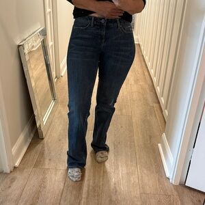 Coldwater Creek Dark Blue Straight Leg Jeans. Size 6Long